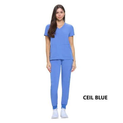 WOMEN’S ESSENTIAL COOL STRETCH JOGGER SCRUB SET (STYLE# 8533)