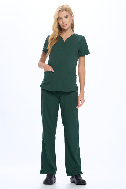 ULTRASOFT STRETCH DROP NECK 2 POCKET SCRUB SET (STYLE# 8200-9200)